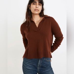 Madewell Davie Polo Sweater NWT